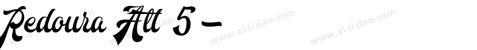 Redoura Alt 5字体转换